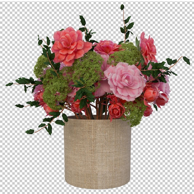 エレガントなピンクとサンゴの花束