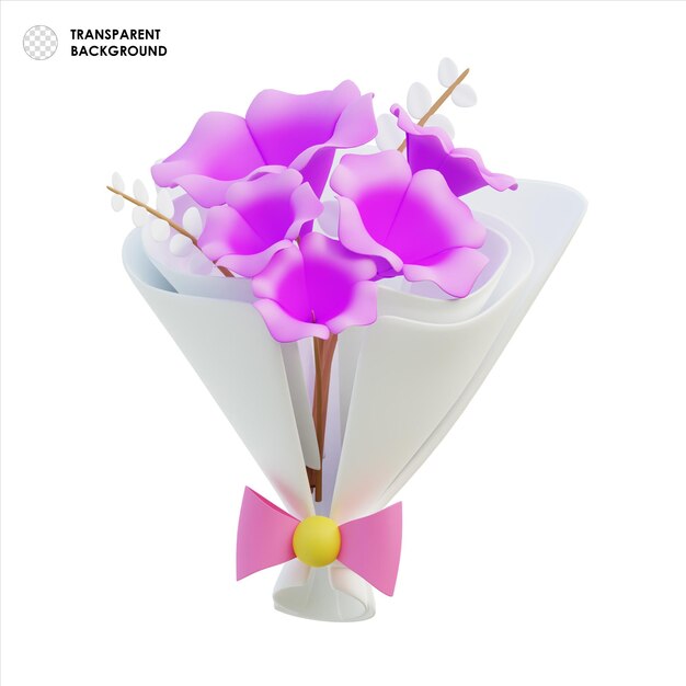 elegant pink orchid bouquet with pink bow