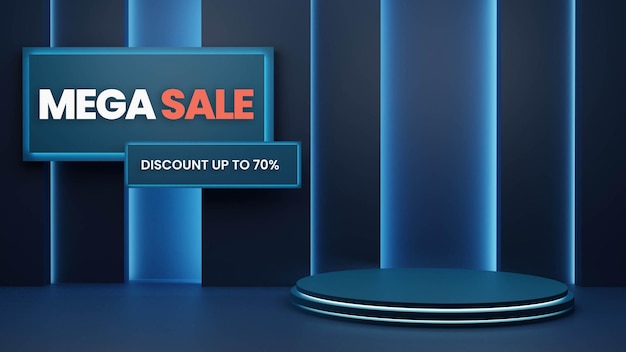 ELEGANT PODIUM MET NEON