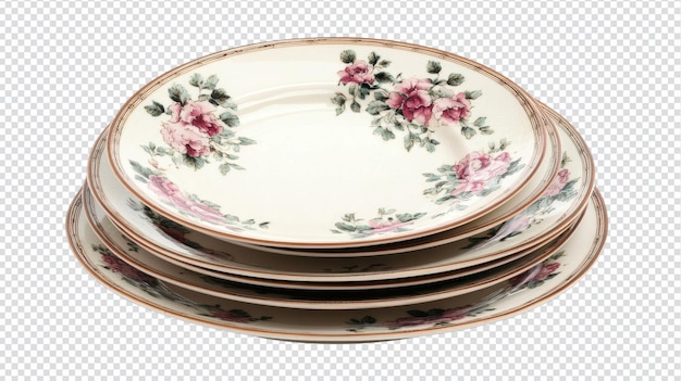 Elegant Porcelain Dinner Plates Set Featuring Floral Design for Upscale Dining Experiences and Entertaining Guests