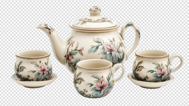 Elegant porselein theeset voor stijlvolle theepartijen en accenten voor huisdecoratie Perfect voor vintage thema en geschenken