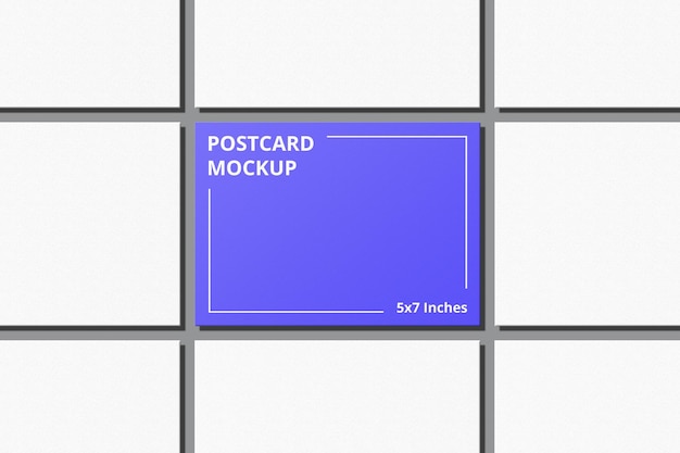 エレガントなポストカードモックアップデザイン
