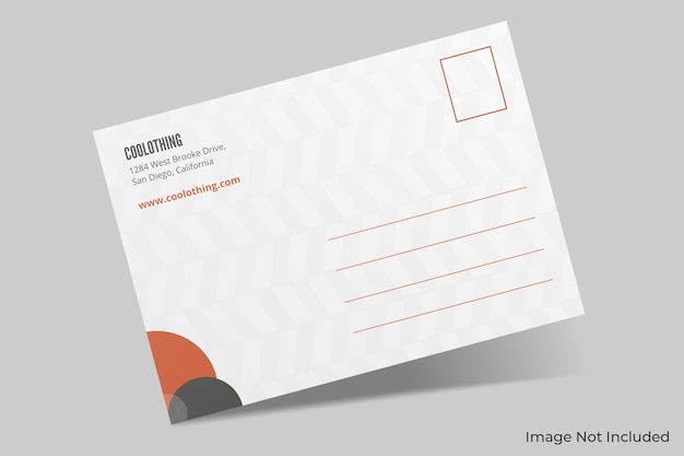 Elegant postcard mockup