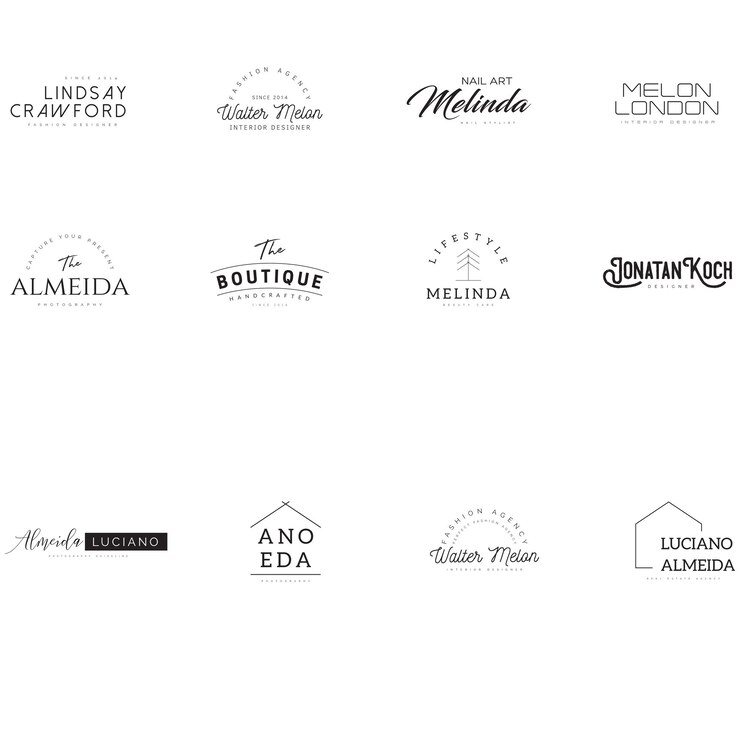 PSD elegant premade-logo psd
