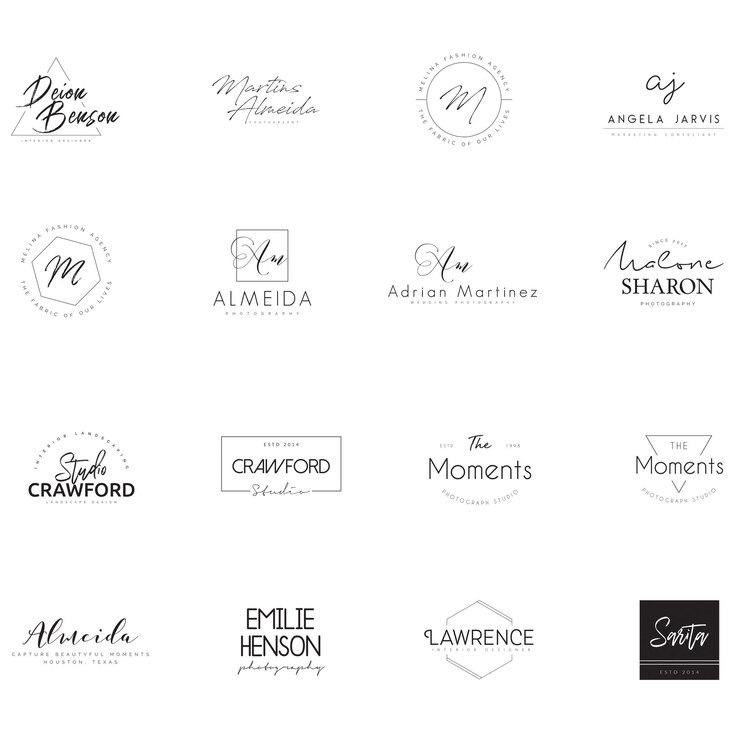 PSD elegant premade-logo psd