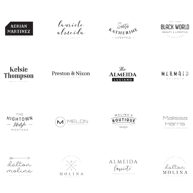 PSD elegant premade-logo psd