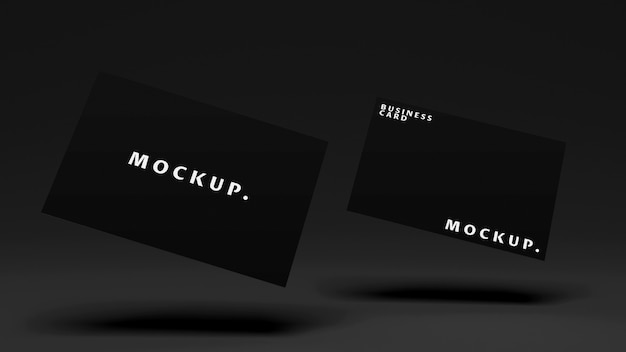 PSD elegant and professional business card mockup