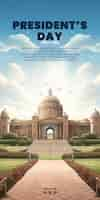 PSD the elegant rashtrapati bhavan presidents day artificial intelligence generated