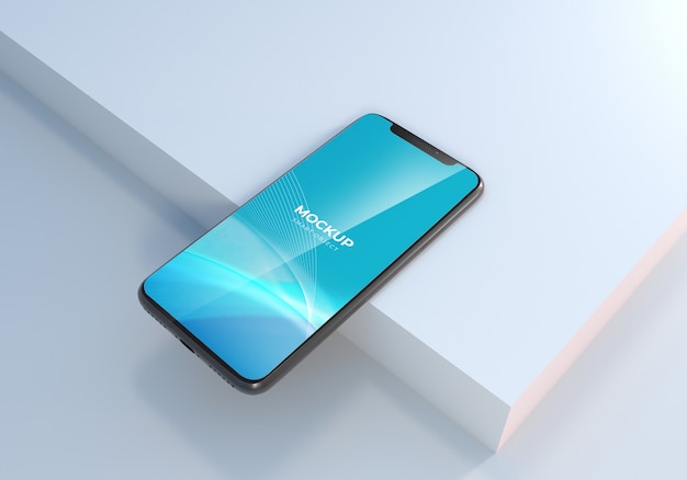 Modello di mockup smartphone realistico elegante