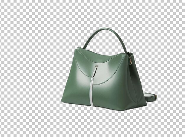 Elegante borsa da donna verde in schiuma di rettile