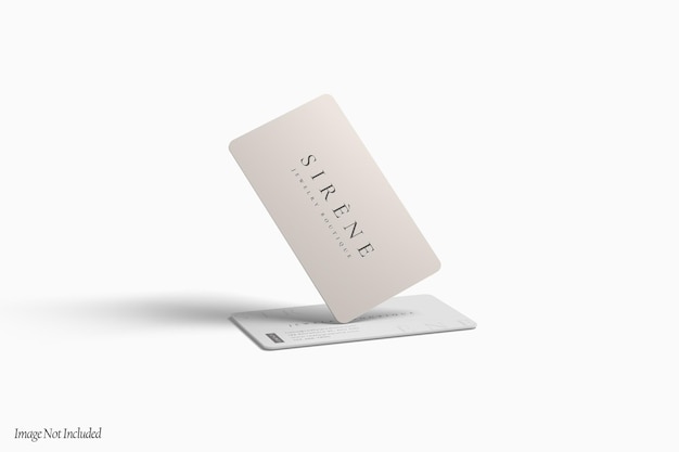 elegant round corner business card mockup premium psd