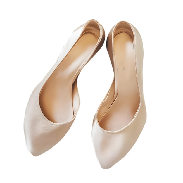elegant satin pointed-toe flats