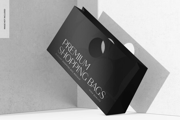 PSD elegant shopping bag mockup