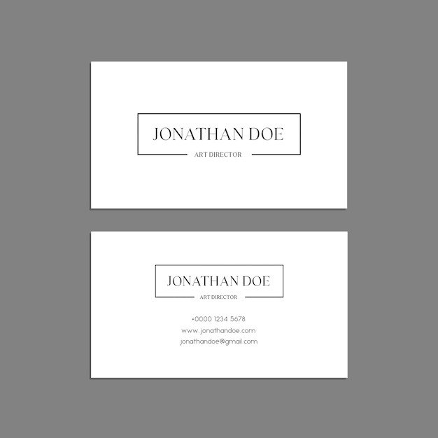 PSD elegant simple business card template