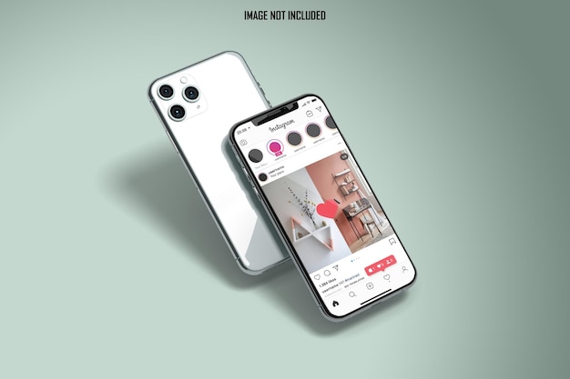 Elegant smartphone mockup instagram story