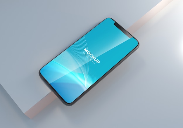 Elegant smartphone mockup template for presentaion