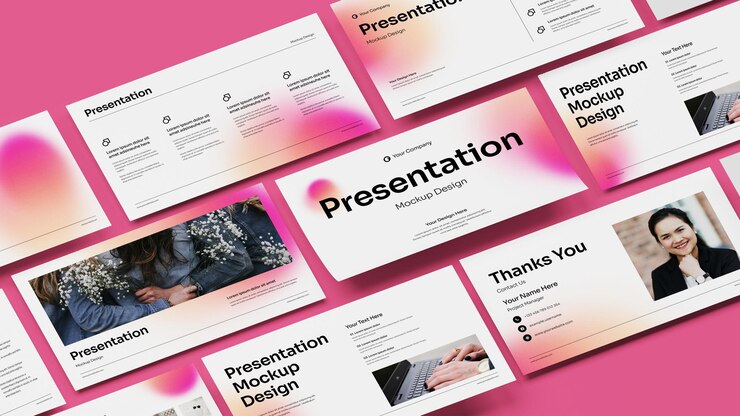 PSD elegant spotless presentation mockup