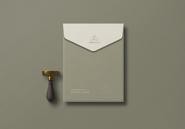 Elegante set di cancelleria mockup