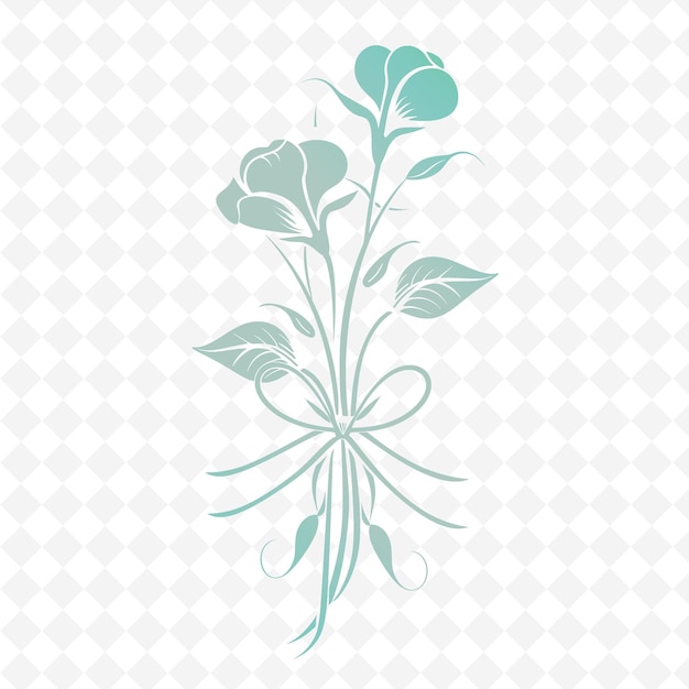 PSD elegant sweet pea insignia logo con decor design vettoriale creativo della collezione nature