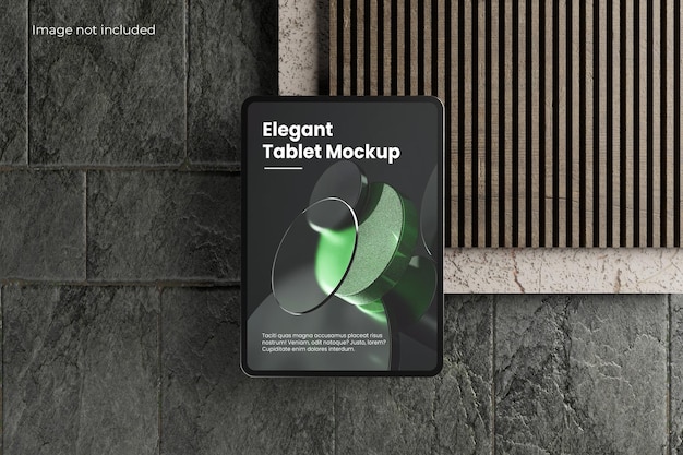 PSD mockup di tablet elegante