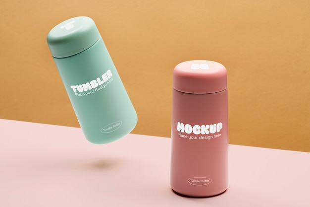 Elegant tumbler mockup design