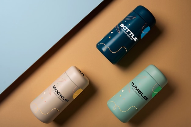 PSD elegant tumbler mockup design