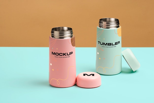 PSD elegante design del mockup del bicchiere