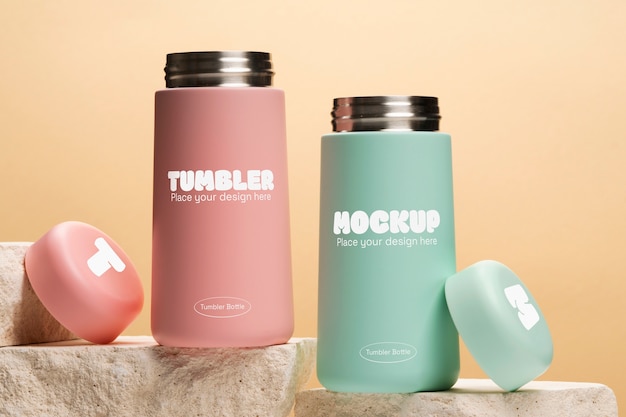Elegant tumbler mockup design