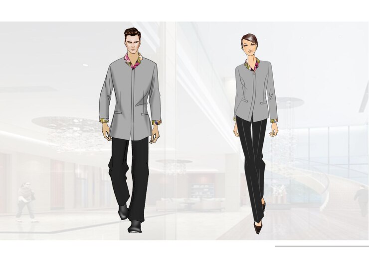 PSD elegant uniform design for staff
