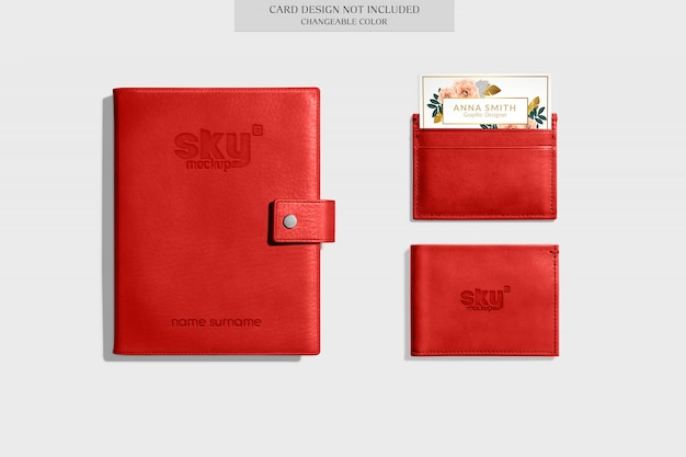 Elegant wallet mockup