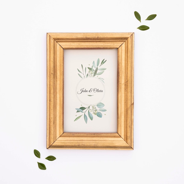 Elegant wedding frame