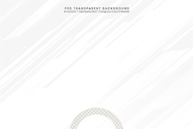 PSD elegant white curve shape on transparant background