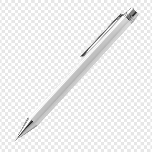 elegant white pen silver accents writing tool office supplies