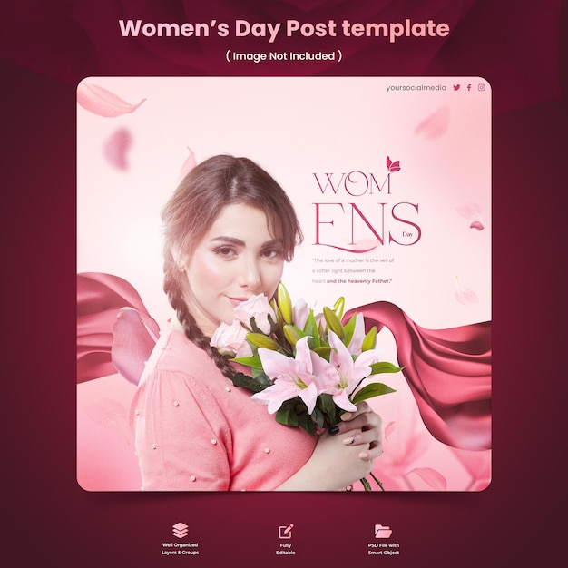 elegant womens day post template