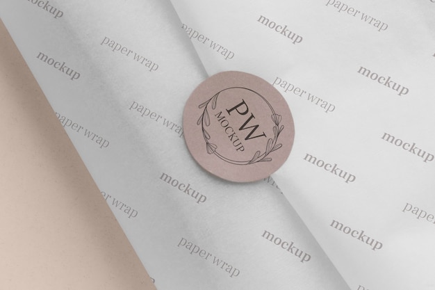 PSD elegant wrapping paper mockup