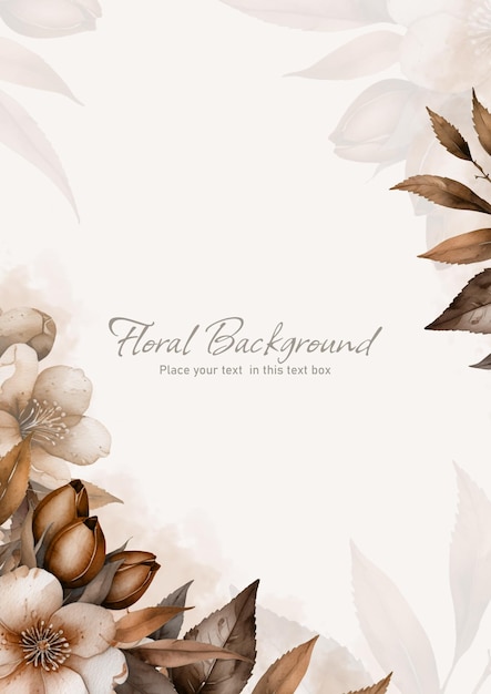 Elegante aquarel bloemen achtergrond