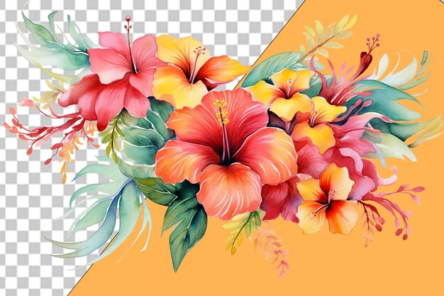 PSD elegante bloemmotieven png