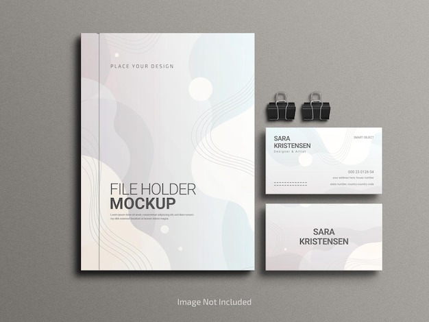 Elegante briefpapier set mockup