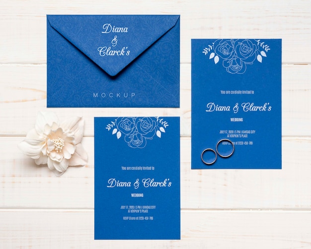 Elegante bruiloft uitnodiging concept