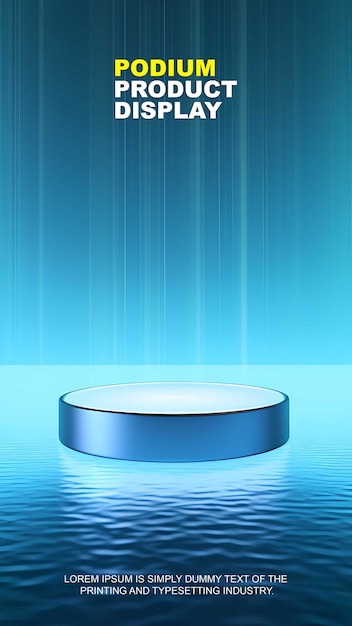 elegante en natuurlijke verhaal podium product display scène display mockup voor show product presentatie