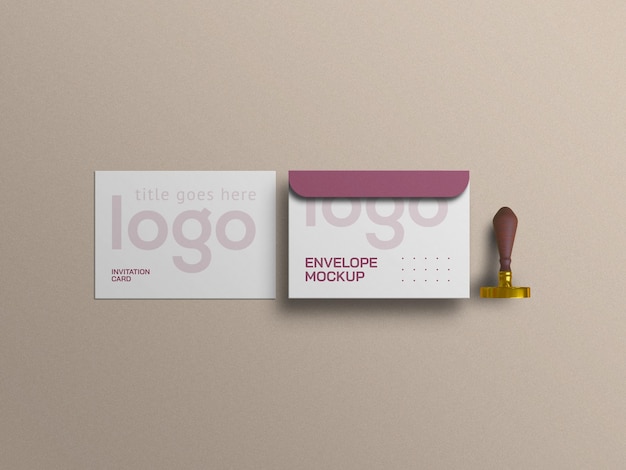 Elegante envelop mockup