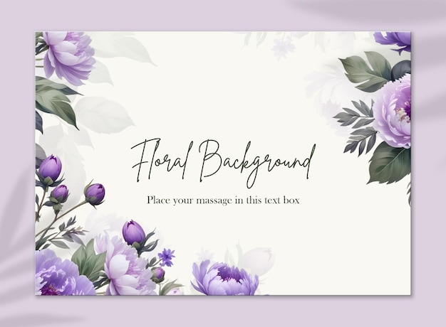 Elegante paarse bloemen achtergrond