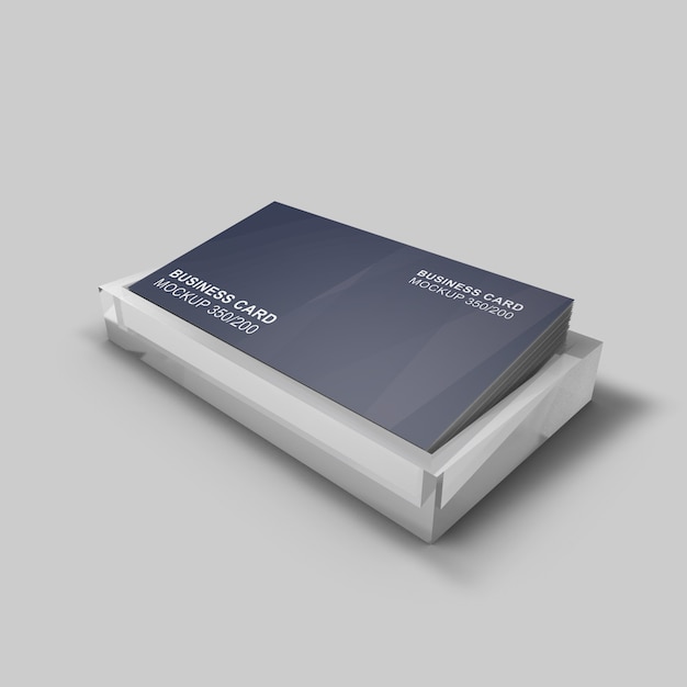 Elegantly designed neat and clean visiting card mockup