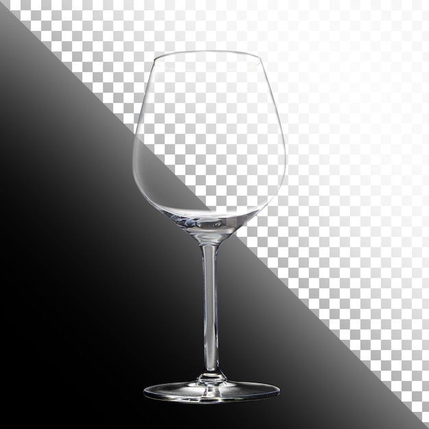 Elegantna pusta szklanka do wina