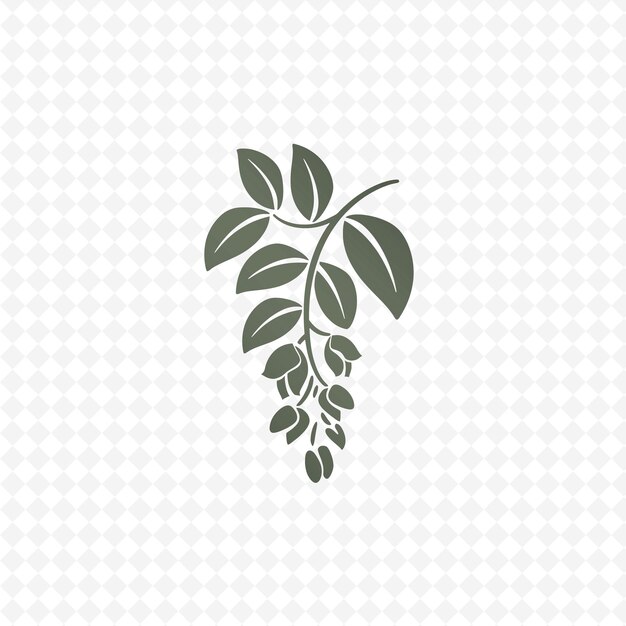 Elegantne Logo Wisteria Z Dekoracyjnym Peta Creative Vector Design Of Nature Collection