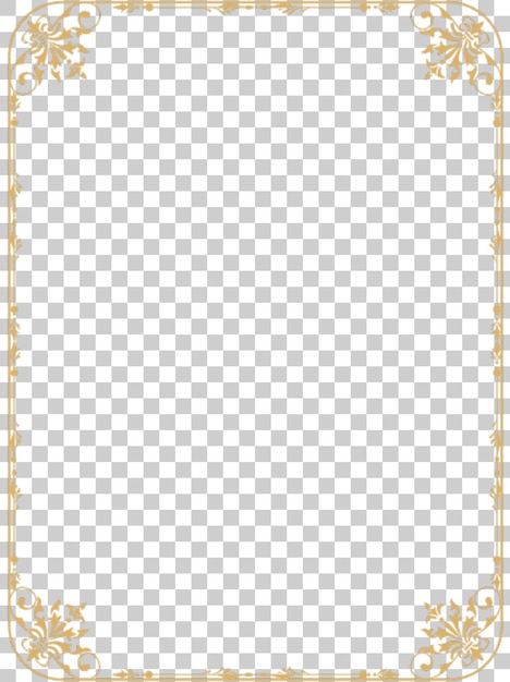 Elegantny złoty projekt ramy