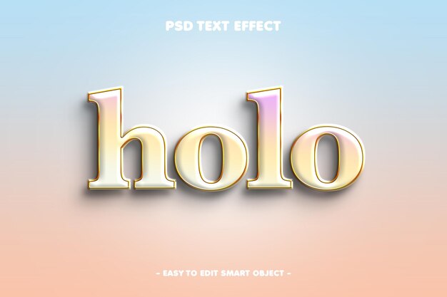PSD elegent gold style text effect