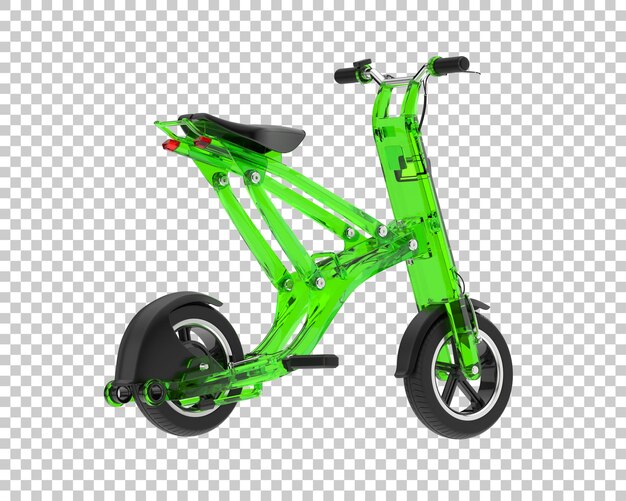 PSD elektrische fiets geïsoleerd op de achtergrond 3d-rendering illustratie