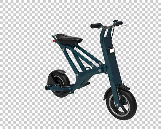 PSD elektrische fiets geïsoleerd op de achtergrond 3d-rendering illustratie