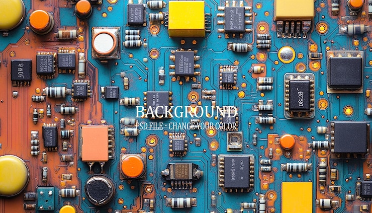 PSD elektronica achtergrond